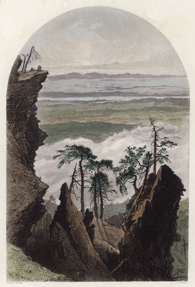 Le Catskills, alba da South Mountain da Harry Fenn
